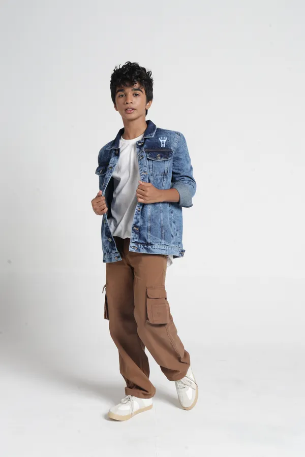 Under_Fourteen_Only_Boys_Dark_Blue_Textured_Denim_Jacket_|_Full_Sleeves_Regular_Fit_Button-Down_Trucker_Jacket_with_Flap_Pockets_for_Kids
