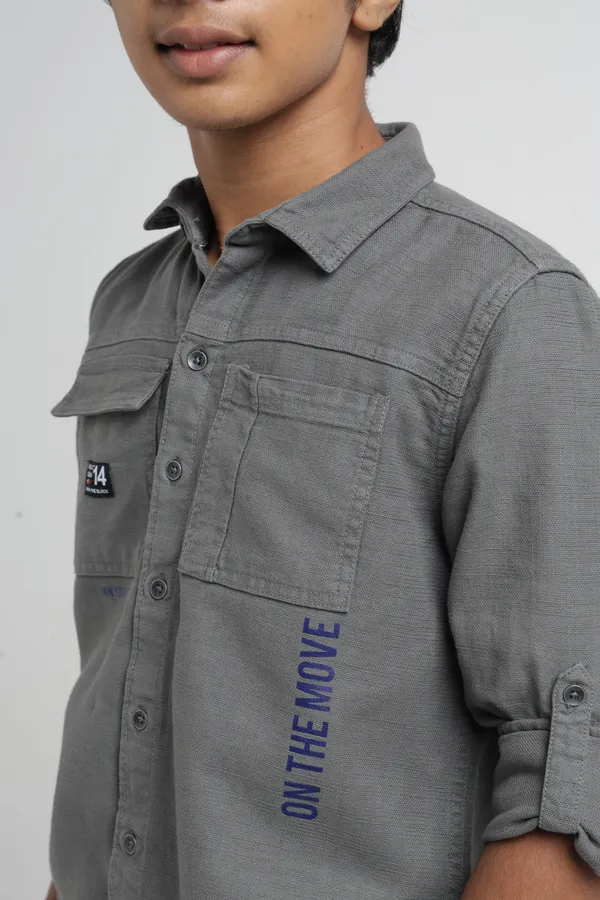 Under_Fourteen_Only_Boys_Grey_Solid_Printed_Casual_Shirt_|_Full_Sleeves_Regular_Fit_Collared_Cotton_Slub_Shirt_with_Flap_Pocket_for_Kids