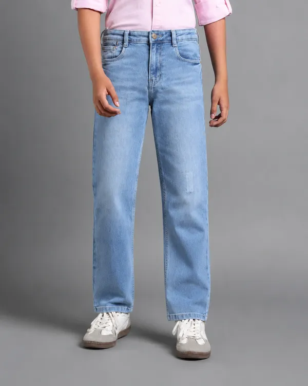 Under_Fourteen_Only_Boys_Light_Blue_Casual_Denim_Jeans_|_Regular_Fit_Stretch_Denim_Pants_with_Button_Closure_for_Kids