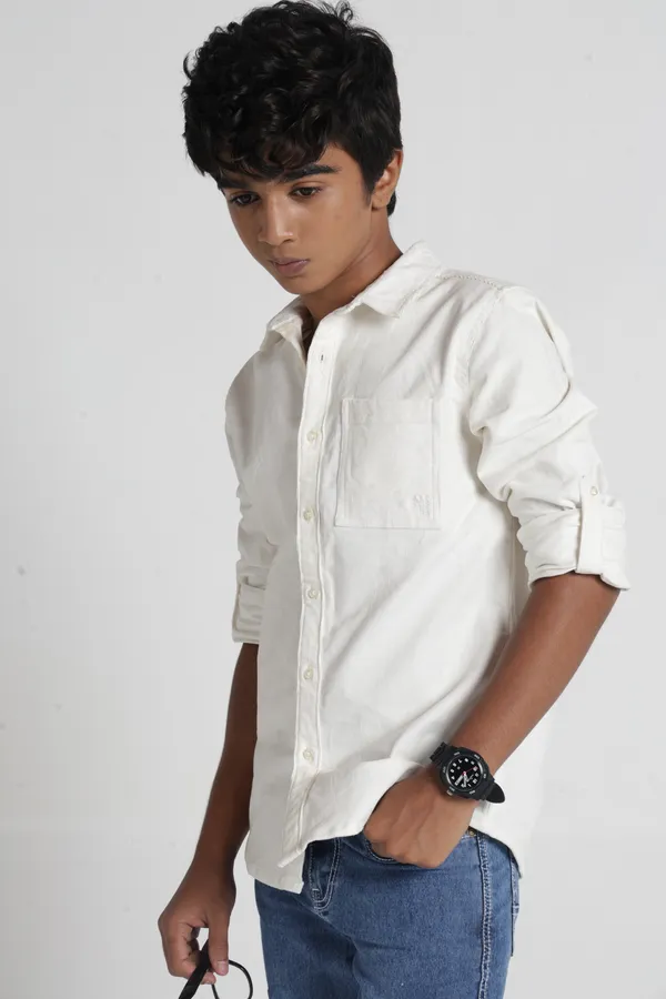 Under_Fourteen_Only_Boys_Off_white_Textured_Casual_Corduroy_Shirt_|_Full_Sleeves_Regular_Fit_Collared_Cotton_Shirt_with_Pocket_Embroidery_for_Kids