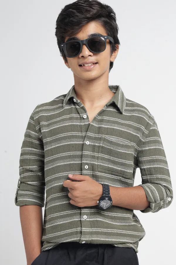 Under_Fourteen_Only_Boys_Olive_Checked_Casual_Hooded_Shirt_|_Full_Sleeves_Regular_Fit_Detachable_Hood_Cotton_Dobby_Shirt_with_Button_Closure_for_Kids