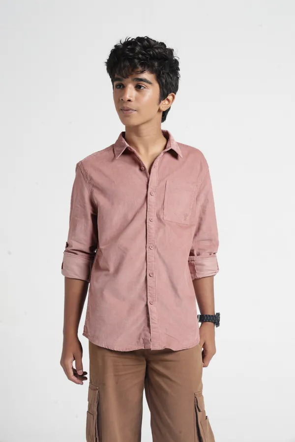 Under_Fourteen_Only_Boys_Pink_Textured_Casual_Corduroy_Shirt_|_Full_Sleeves_Regular_Fit_Collared_Cotton_Shirt_with_Pocket_Embroidery_for_Kids