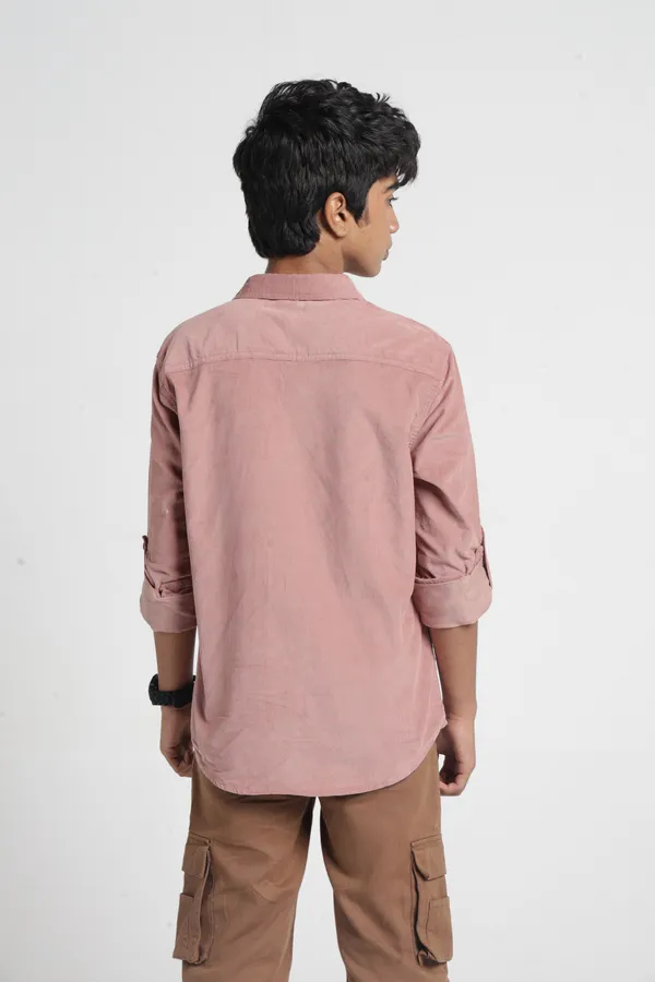 Under_Fourteen_Only_Boys_Pink_Textured_Casual_Corduroy_Shirt_|_Full_Sleeves_Regular_Fit_Collared_Cotton_Shirt_with_Pocket_Embroidery_for_Kids