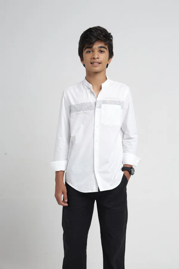 Under_Fourteen_Only_Boys_White_Solid_Casual_Poplin_Shirt_|_Full_Sleeves_Regular_Fit_Collared_Cotton_Shirt_with_Chest_Pocket,_Roll-Up_Sleeves_&_Graphic_Print_for_Kids