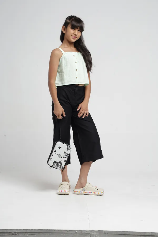 Under_Fourteen_Only_Girls_Black_Lace_Wide_Leg_Pants_|_Cotton_Twill_Trousers_with_Belt_Loops,_Button_Closure_&_Welt_Pockets_for_Kids