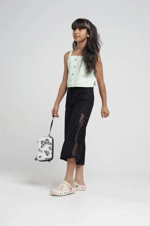 Under_Fourteen_Only_Girls_Black_Lace_Wide_Leg_Pants_|_Cotton_Twill_Trousers_with_Belt_Loops,_Button_Closure_&_Welt_Pockets_for_Kids
