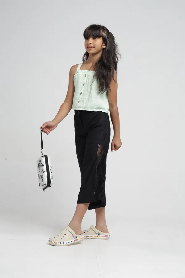 Under_Fourteen_Only_Girls_Black_Lace_Wide_Leg_Pants_|_Cotton_Twill_Trousers_with_Belt_Loops,_Button_Closure_&_Welt_Pockets_for_Kids