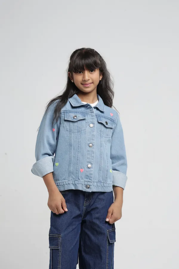 Under_Fourteen_Only_Girls_Blue_Solid_Denim_Jacket_|_Full_Sleeves_Regular_Fit_High_Neck_Button-Down_Denim_Jacket_for_Kids