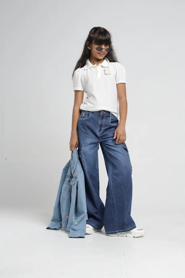 Under_Fourteen_Only_Girls_Light_Blue_Textured_Cargo_Denim_Jeans_|_Straight_Fit_Stretch_Denim_Pants_with_Utility_Pockets_&_Embroidery_Detail_for_Kids