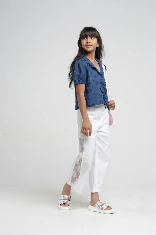Under_Fourteen_Only_Girls_White_Lace_Wide_Leg_Pants_|_Cotton_Twill_Trousers_with_Belt_Loops,_Button_Closure_&_Welt_Pockets_for_Kids