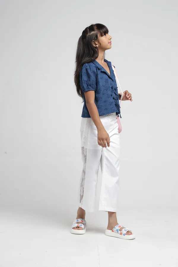 Under_Fourteen_Only_Girls_White_Lace_Wide_Leg_Pants_|_Cotton_Twill_Trousers_with_Belt_Loops,_Button_Closure_&_Welt_Pockets_for_Kids