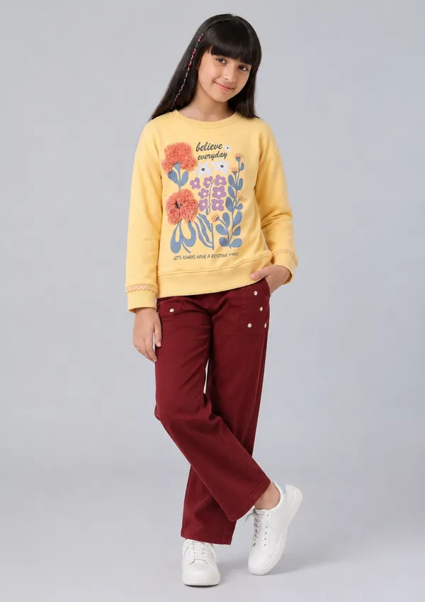 Under_Fourteen_Only_Girls_Yellow_Solid_Color_Block_Sweatshirt_|_Full_Sleeves_Relaxed_Fit_Crew_Neck_Fleece_Sweatshirt_with_Chest_Graphic_Print_for_Kids