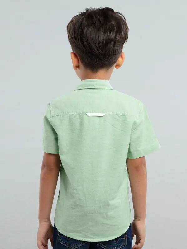 Cotton_Oxford_Half_Sleeve_Shirt_With_Front_Panels_Printed