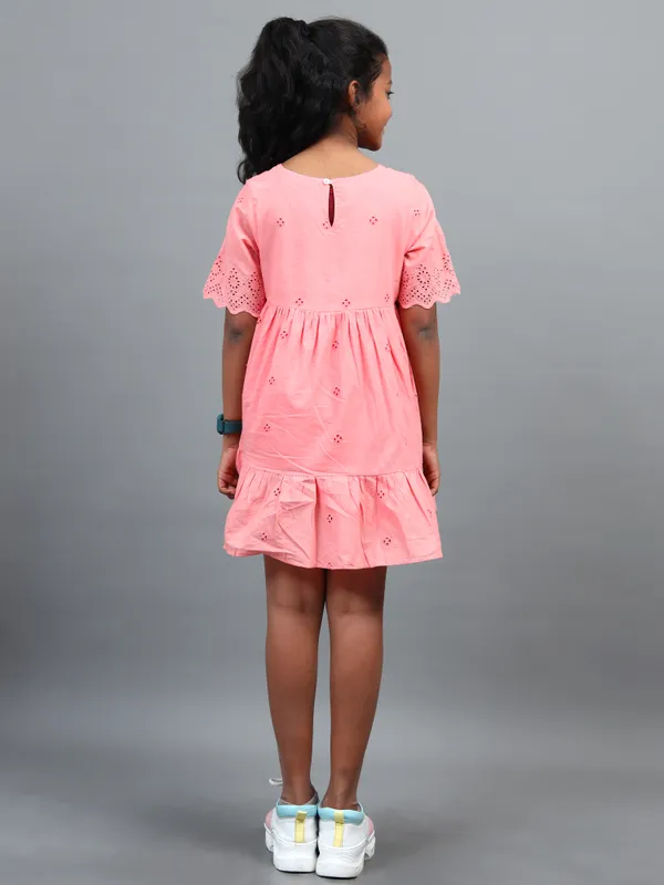Printed_Cotton_Fabric_Smocking_Ruffle_Sleeve_Contrast_Cut_N_Sew_Back_Tie_Strap_Dress