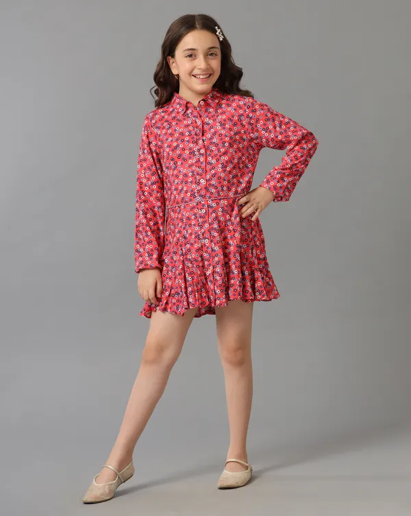 Coral_Girls_Rayon_Printed_Full_Sleeve_Dress_With_Front_Placket