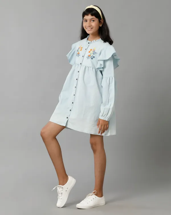 Blue_Cotton_Regular_Fit_Dresses_For_Girls