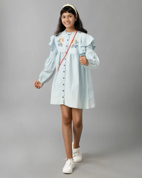 Blue_Cotton_Regular_Fit_Dresses_For_Girls
