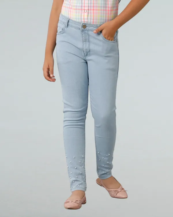 Girls_Denim_Full_Pant_With_Pearl_Attached_On_Panels