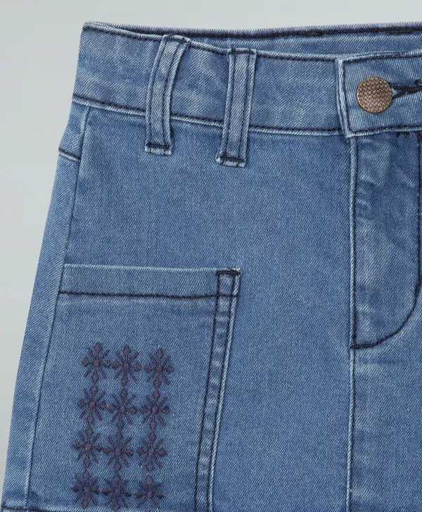 Girls_Denim_Washed_Skirt_With_Embroidery_Details