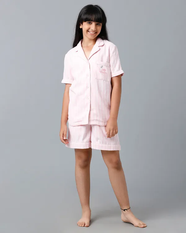Brushed_Flannel_Check_Girls_Night_Suit_Set
