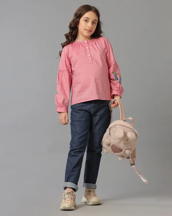 Under_Fourteen_Only_Girls_Light_Yellow_Solid_Sporty_T-Shirt_|_Half_Sleeves_Slim_Fit_Round_Neck_Casual_Tee_for_Kids