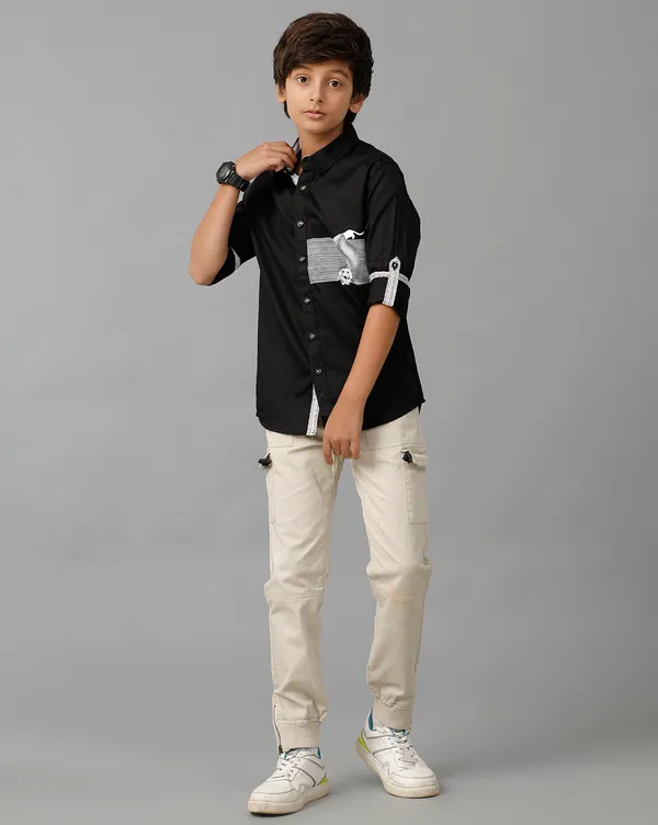 Cotton_Puppy_Print_Contrast_Twill_Tape_N_Placket_Full_Sleeve_Shirt