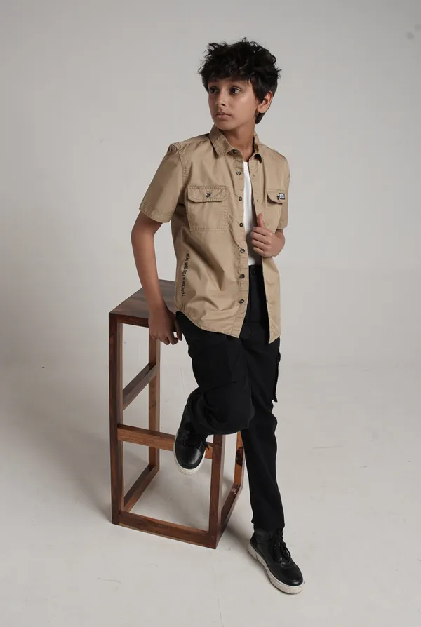 Under_Fourteen_Only_Boys_Green_Striped_Casual_Seersucker_Shirt_|_Full_Sleeves_Regular_Fit_Collared_Cotton_Shirt_with_Chest_Pocket,_Graphic_Print_&_Roll-Up_Sleeves_for_Kids