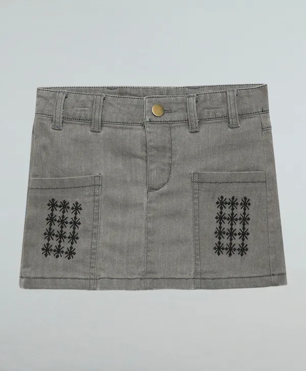 Girls_Denim_Washed_Skirt_With_Embroidery_Details