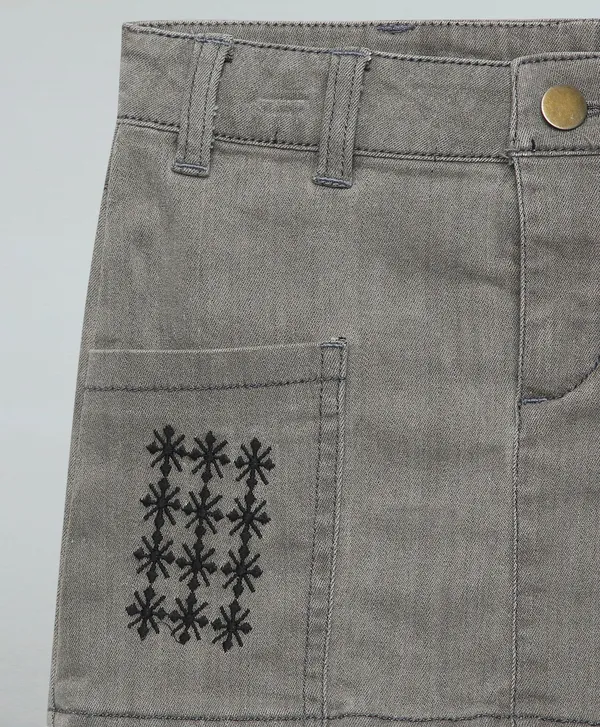 Girls_Denim_Washed_Skirt_With_Embroidery_Details