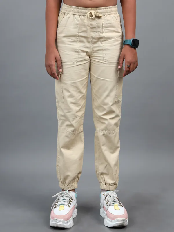 Light_Weight_Cotton_Twill_Cargo_Pocket_N_Drawcord_Style_Contrast_Bartack_Front_Cut_N_Sew_Elastic_Waistband_N_Bottom_Joggers_Fit_Pants