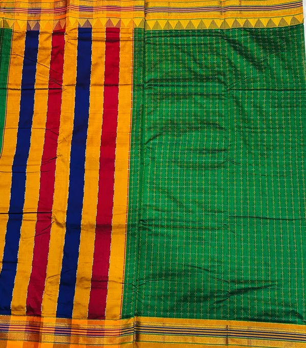 Green_Temple_Star_Plus_Narayanpeth_Cotton_Saree_|_With_Unstitched_Blouse_Piece_For_Women