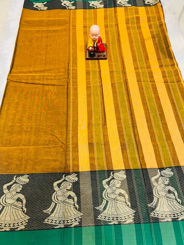 Wooden__Meera_Narayanpeth_Cotton_Saree_|_With_Unstitched_Blouse_Piece_For_Women