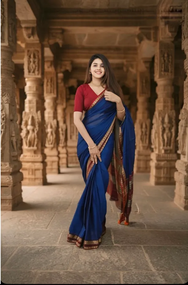Blue_Ragini_Narayanpeth_Cotton_Saree_|_With_Unstitched_Blouse_Piece_For_Women