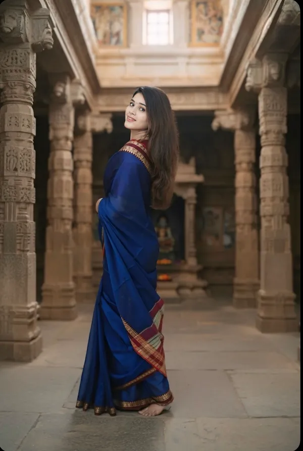 Blue_Ragini_Narayanpeth_Cotton_Saree_|_With_Unstitched_Blouse_Piece_For_Women