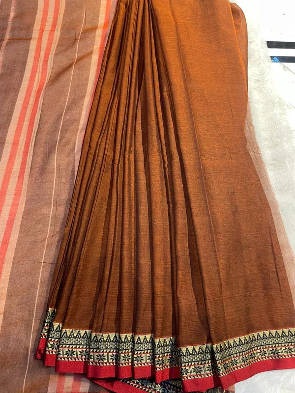 Brown_Avani_Narayanpeth_Cotton_Saree_|_With_Unstitched_Blouse_Piece_For_Women_