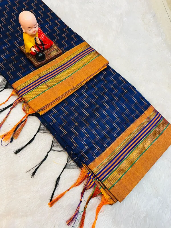 Double_Zigzag_Masarised_Cotton_saree