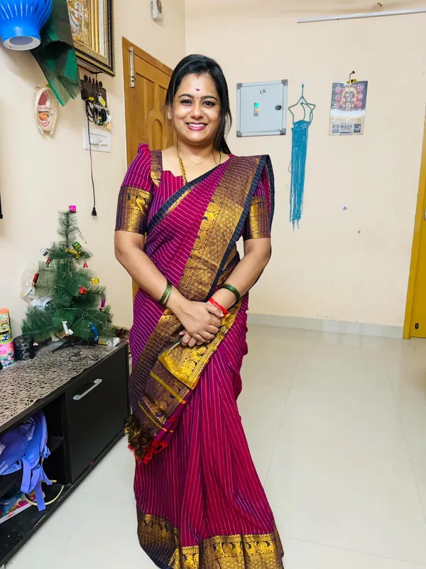 Megenta_Narmada_Narayanpeth_cotton_Saree