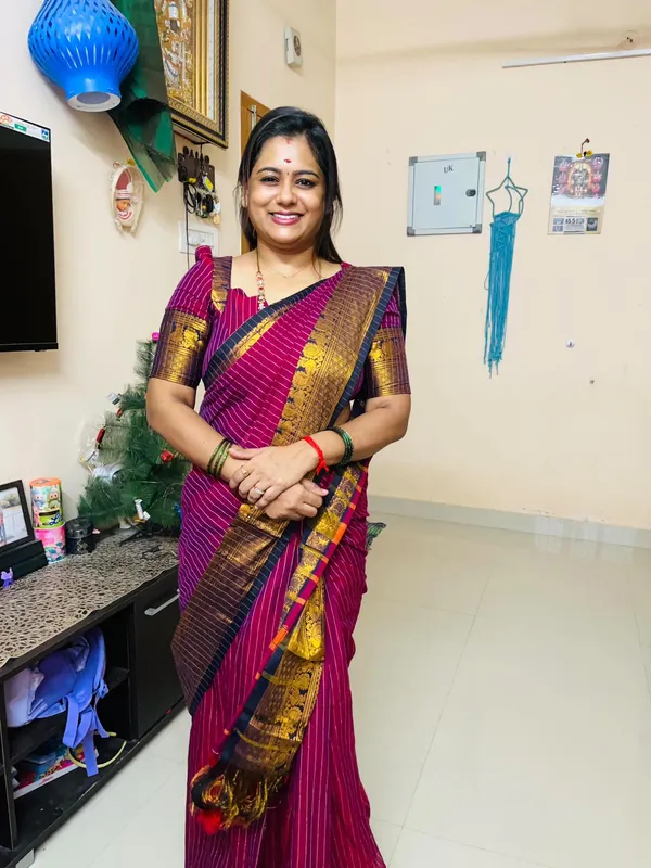 Megenta_Narmada_Narayanpeth_cotton_Saree