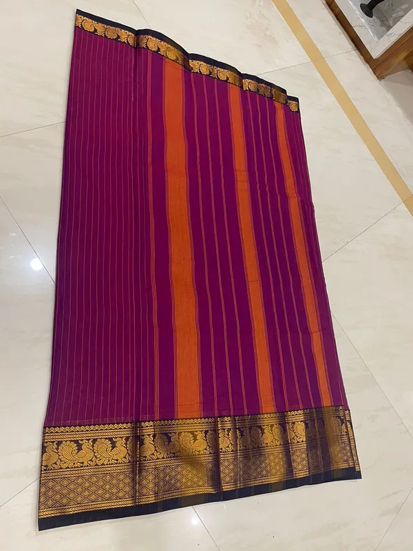 Megenta_Narmada_Narayanpeth_cotton_Saree