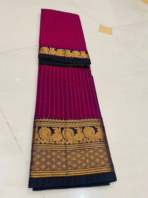 Megenta_Narmada_Narayanpeth_cotton_Saree