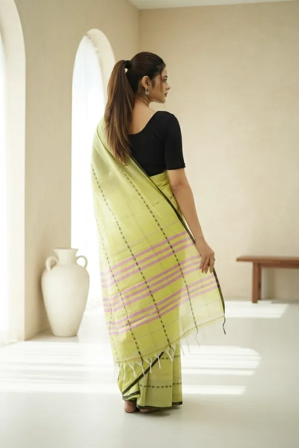 Light_Yellow_Rohini__Narayanpeth_Cotton_Saree_|_With_Unstitched_Blouse_Piece_For_Women
