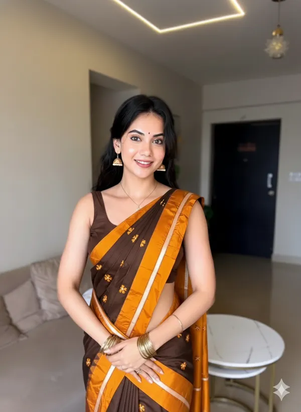 Coffee_Malini_Acrylic_Cotton_Saree_|_With_Unstitched_Blouse_Piece_For_Women