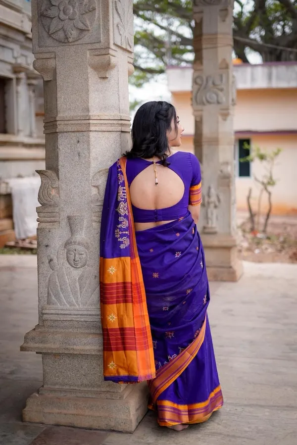 Purple_kasuti_satin_cotton_ilkal_saree_for_women_|_with_unstitched_blouse
