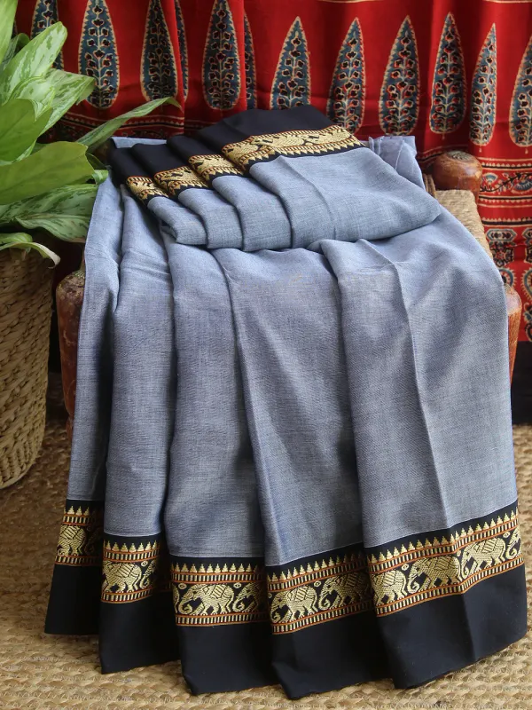 Grey_Nidhi__Narayanpeth_Cotton_Saree_|_With_Unstitched_Blouse_Piece_For_Women