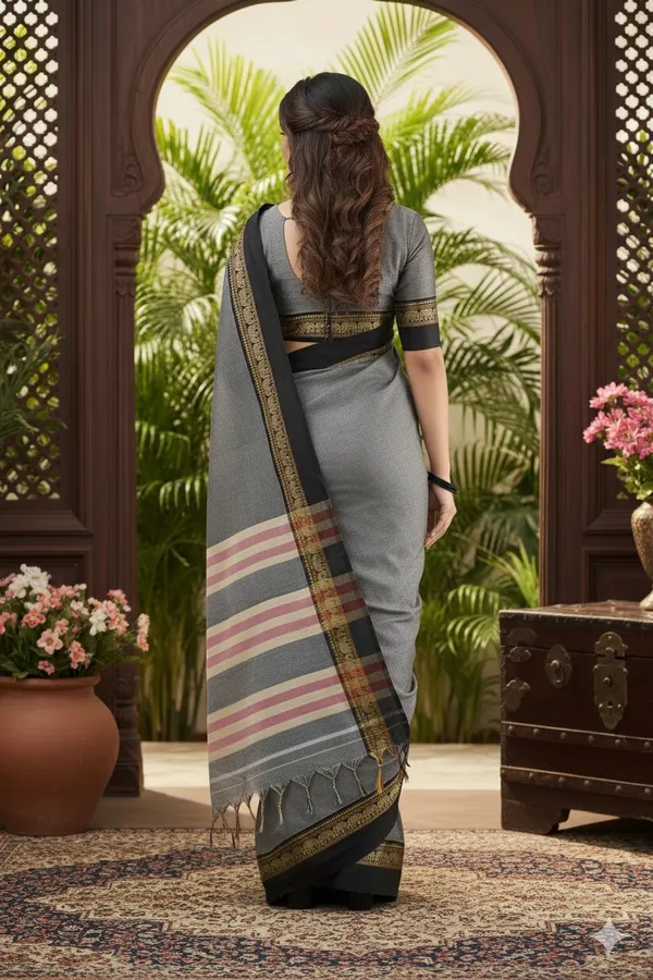 Grey_Nidhi__Narayanpeth_Cotton_Saree_|_With_Unstitched_Blouse_Piece_For_Women