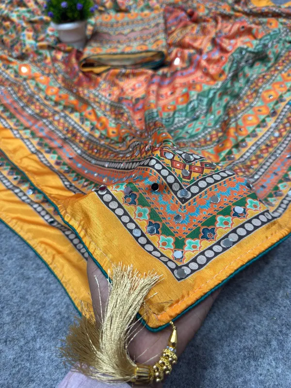 Madhuri_multi_blue_Ajarakh_Saree|_with_unstitched_blouse