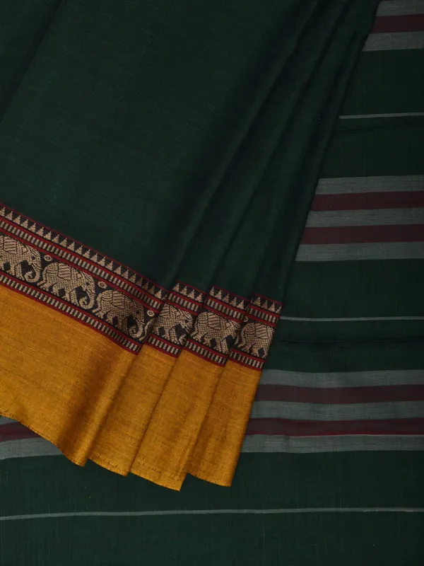 Green_Nidhi_Narayanpeth_Cotton_Saree_|_With_Unstitched_Blouse_Piece_For_Women