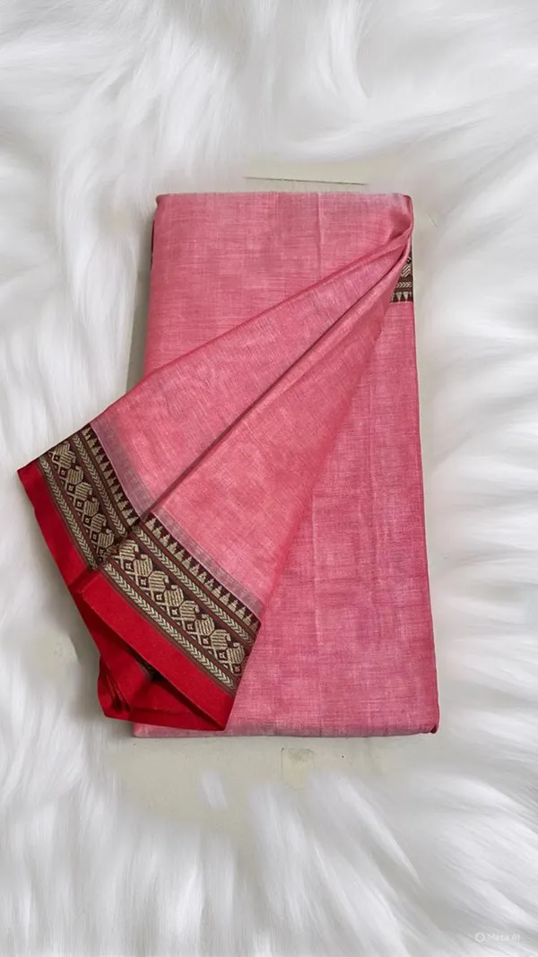 Pink_Viha_Narayanpeth_Cotton_Saree_|_With_Unstiched_Blouse_Piece_For_Women