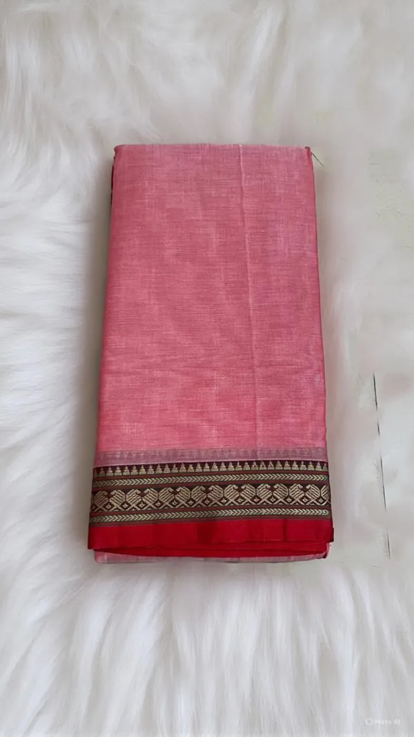 Pink_Viha_Narayanpeth_Cotton_Saree_|_With_Unstiched_Blouse_Piece_For_Women