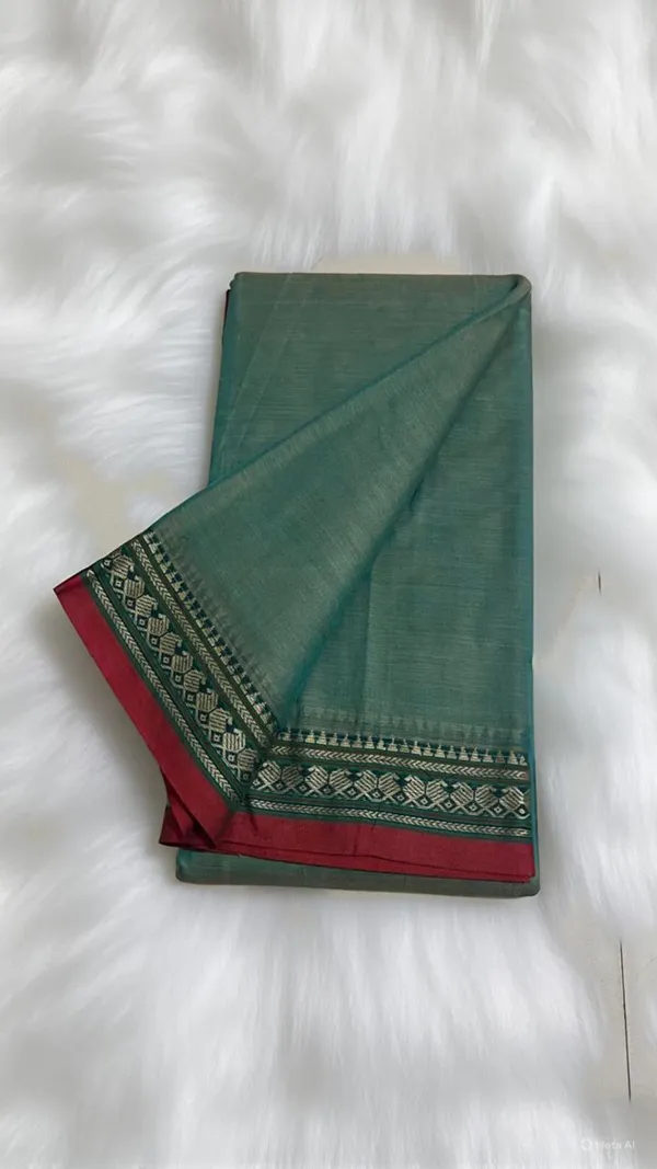 Pista_Green_Viha_Narayanpeth_Cotton_Saree_|_With_Unstitched_Blouse_Piece_For_Women_